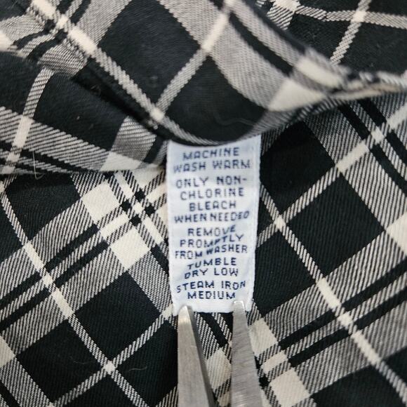 Ralph‎ Lauren Men's Large Blake Black & White Button Down Shirt - Picture 6 of 7